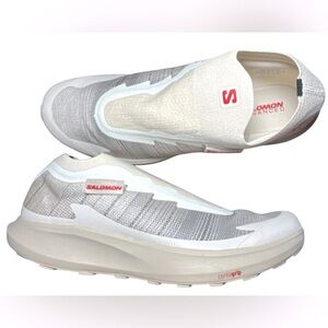 Salomon Pulsar Advanced Sneakers - Vanilla/Feather Gray/Fiery Red - W 9 /M 8